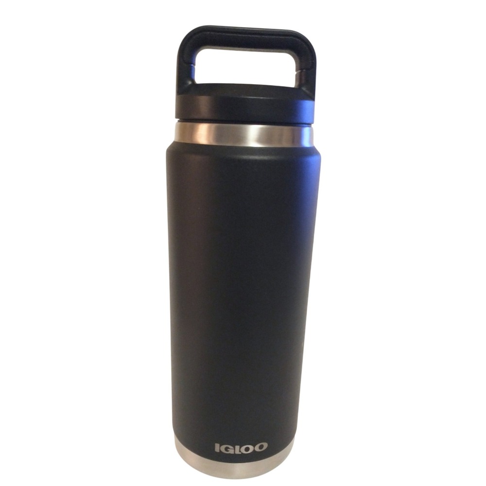 911 Lone Star Igloo 24 oz Stainless Steel Tumbler Vacuum Insulated Bottle Black - Picture 3 of 9